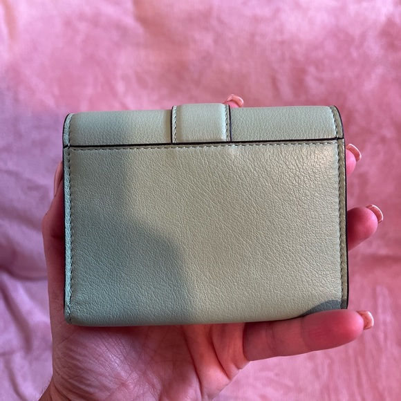 Jimmy choo Cheri mint green compact wallet - Picture 10 of 13